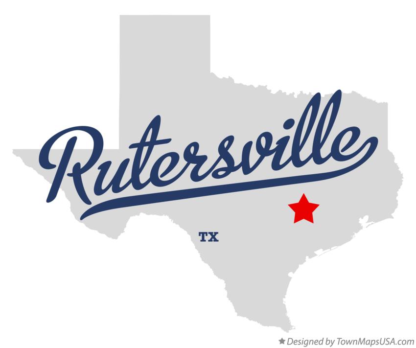 Map of Rutersville Texas TX