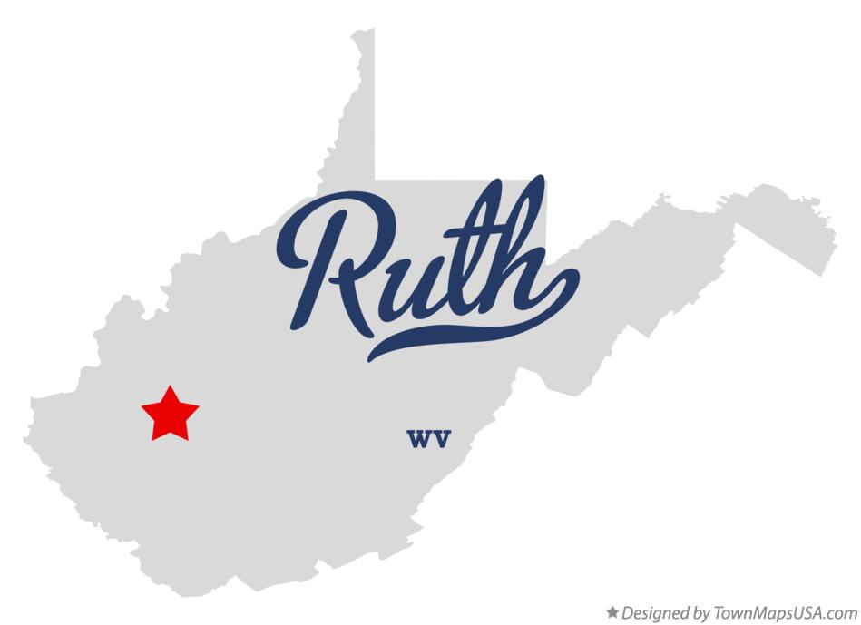 Map of Ruth West Virginia WV