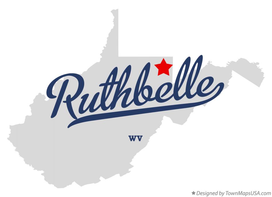 Map of Ruthbelle West Virginia WV
