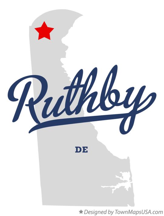 Map of Ruthby Delaware DE