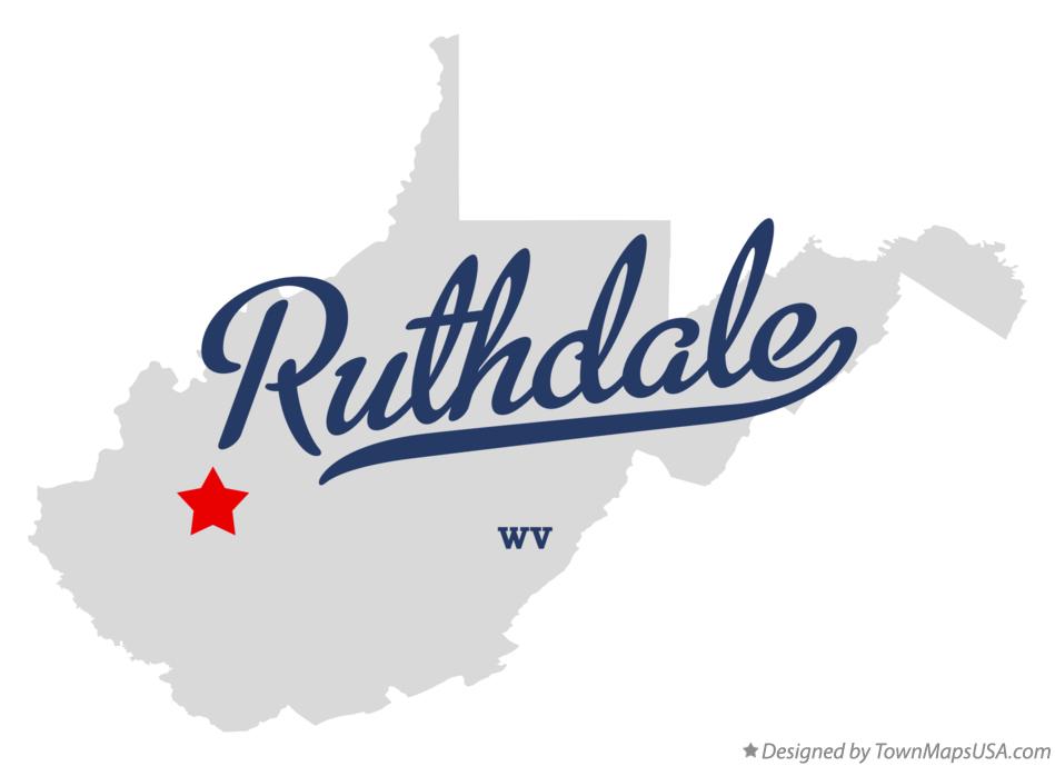 Map of Ruthdale West Virginia WV