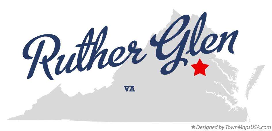 Map of Ruther Glen Virginia VA