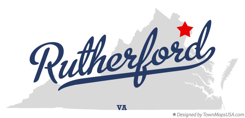 Map of Rutherford Virginia VA