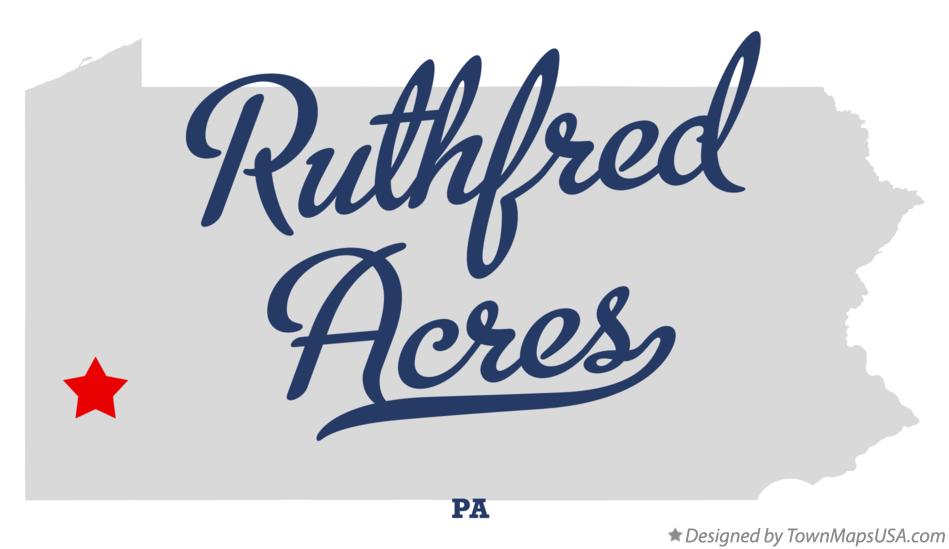 Map of Ruthfred Acres Pennsylvania PA