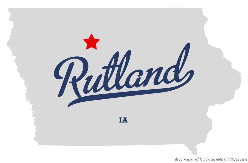 Map of Rutland Iowa IA