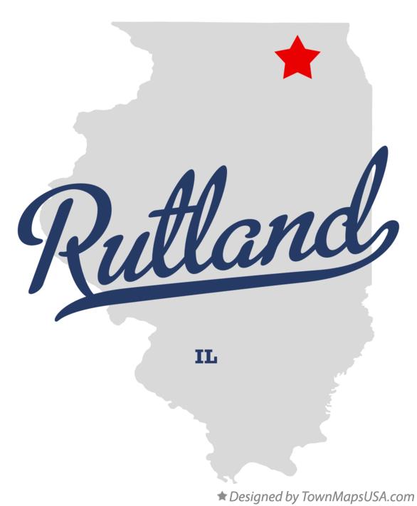Map of Rutland Illinois IL