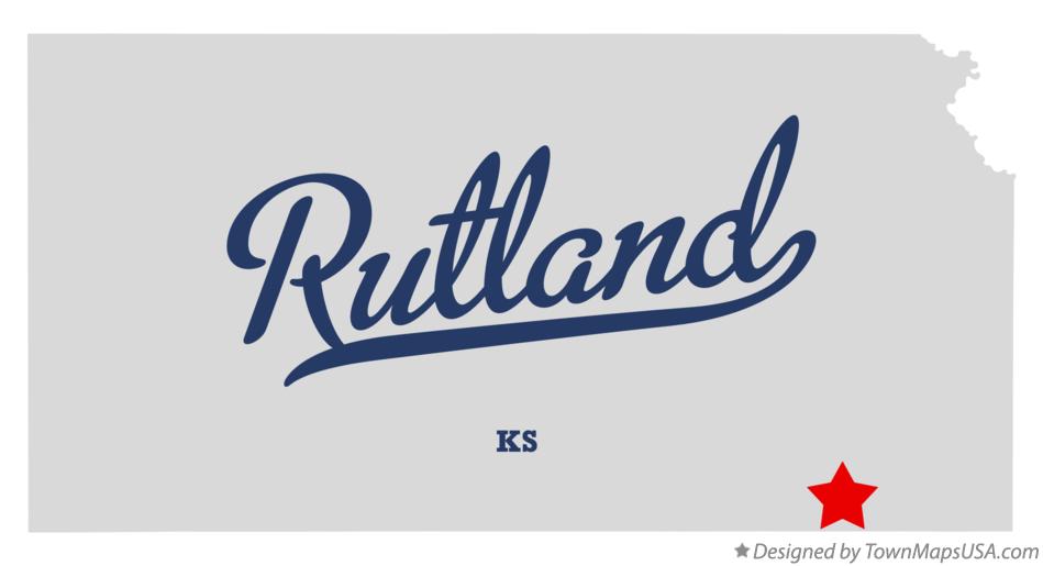 Map of Rutland Kansas KS