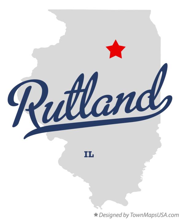 Map of Rutland Illinois IL