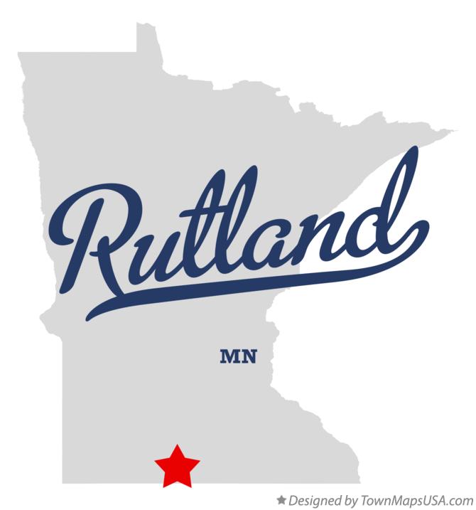 Map of Rutland Minnesota MN