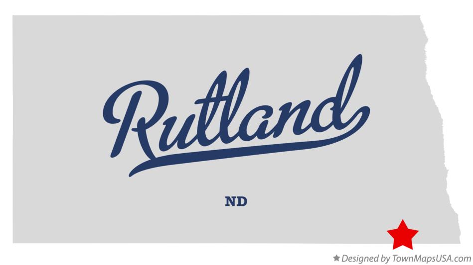 Map of Rutland North Dakota ND