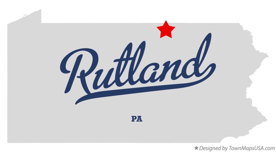 Map of Rutland Pennsylvania PA