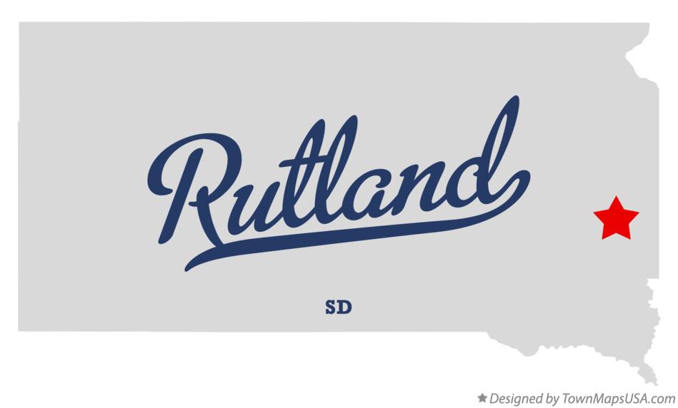Map of Rutland South Dakota SD