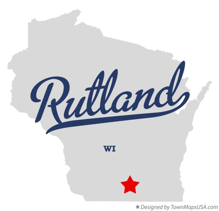 Map of Rutland Wisconsin WI