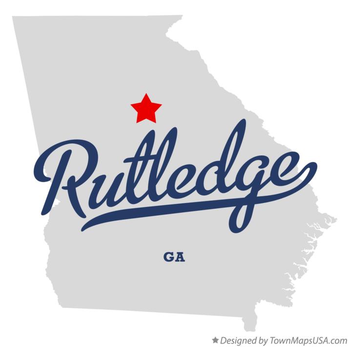 Map of Rutledge Georgia GA