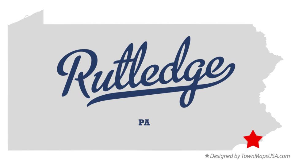 Map of Rutledge Pennsylvania PA