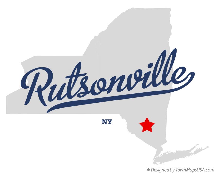 Map of Rutsonville New York NY