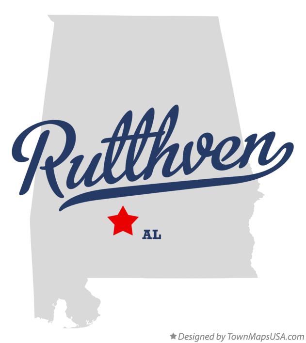 Map of Rutthven Alabama AL