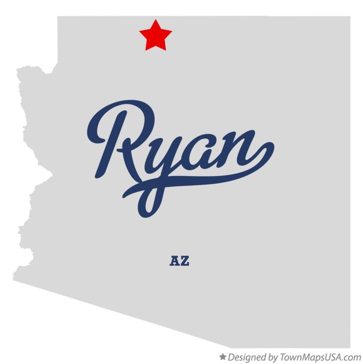 Map of Ryan Arizona AZ
