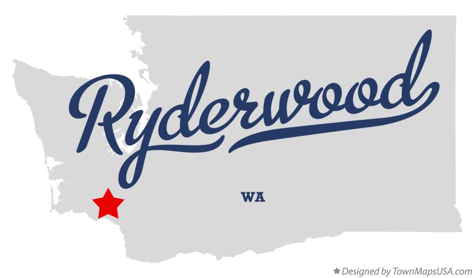 Map of Ryderwood Washington WA