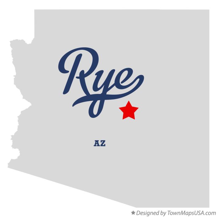 Map of Rye Arizona AZ