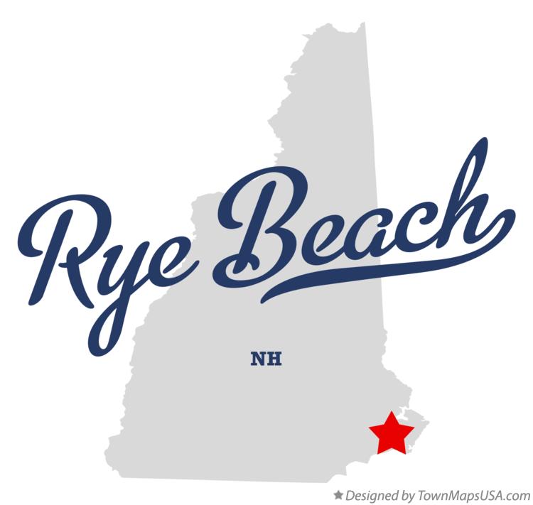 Map of Rye Beach New Hampshire NH