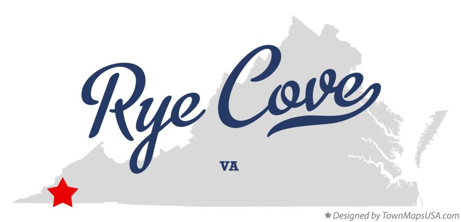 Map of Rye Cove Virginia VA