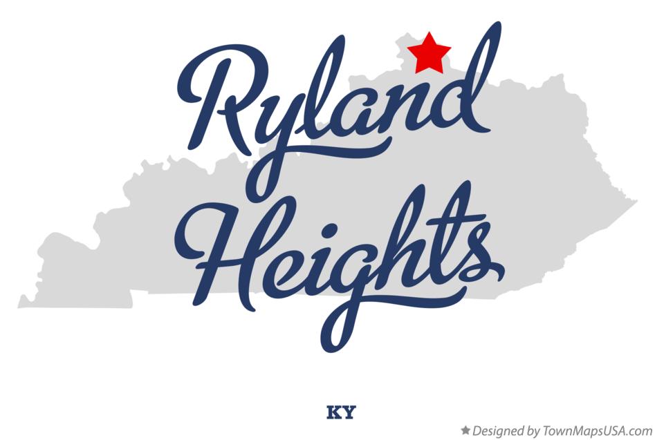 Map of Ryland Heights Kentucky KY