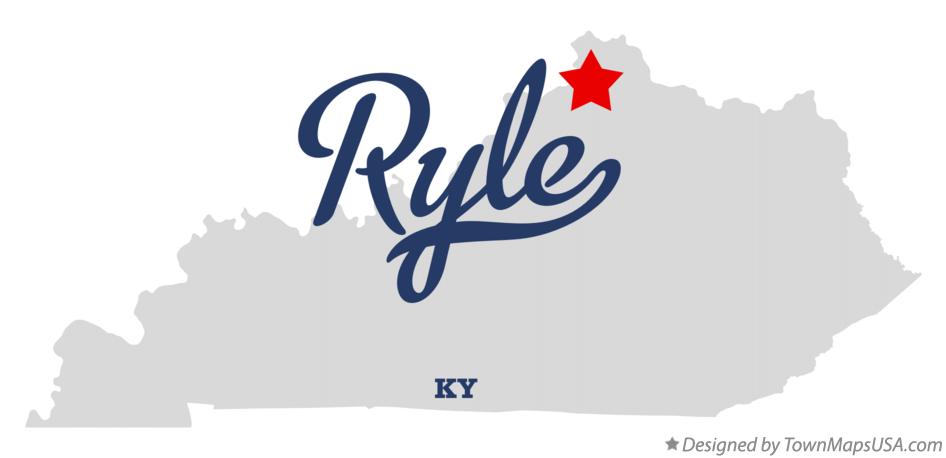 Map of Ryle Kentucky KY