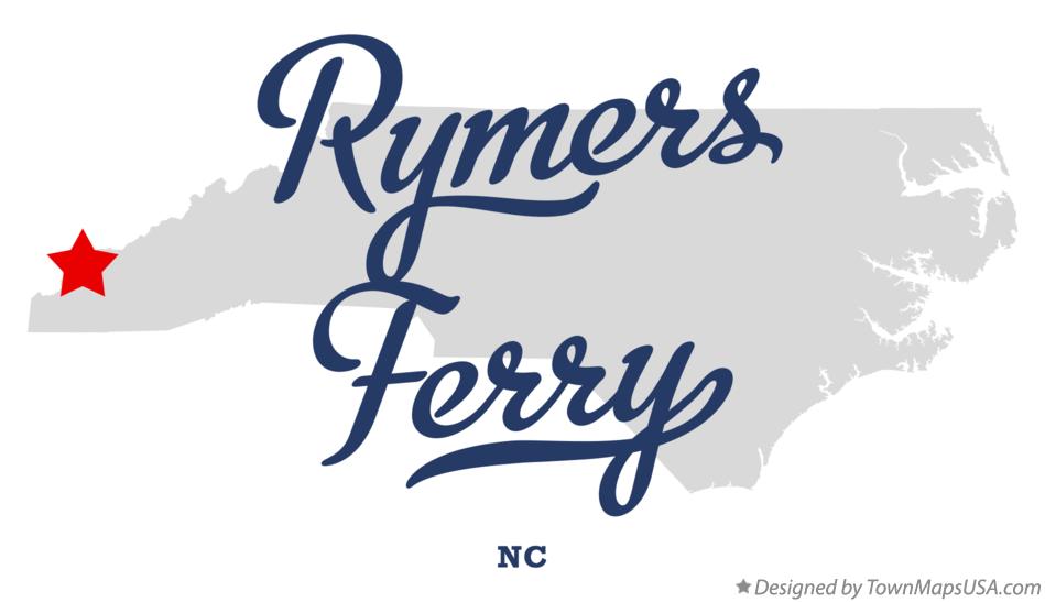 Map of Rymers Ferry North Carolina NC