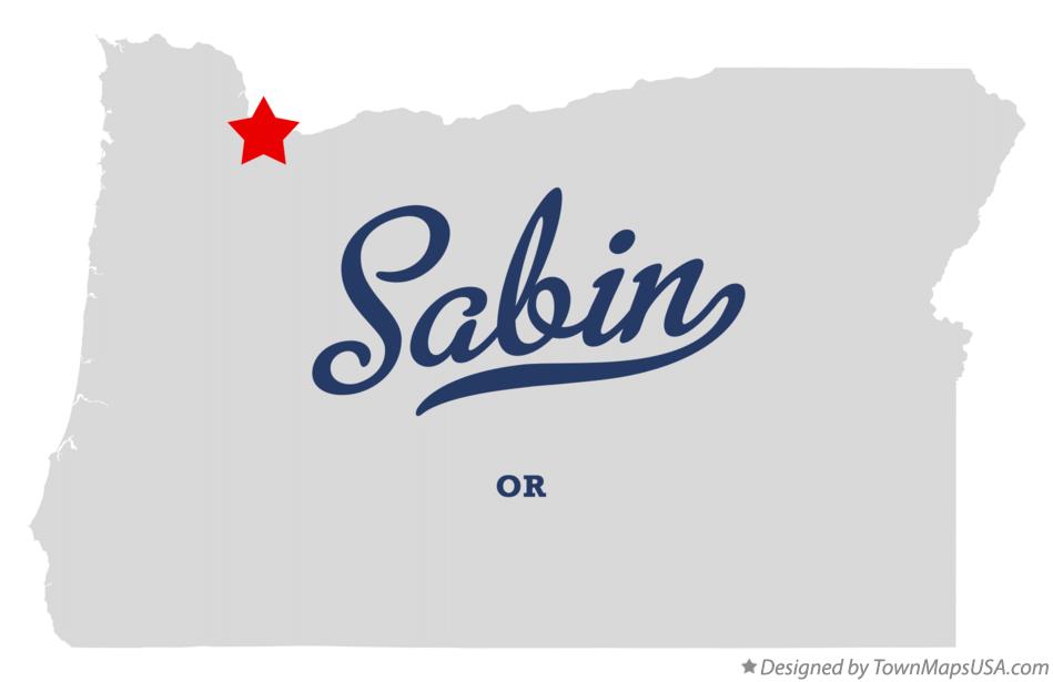 Map of Sabin Oregon OR