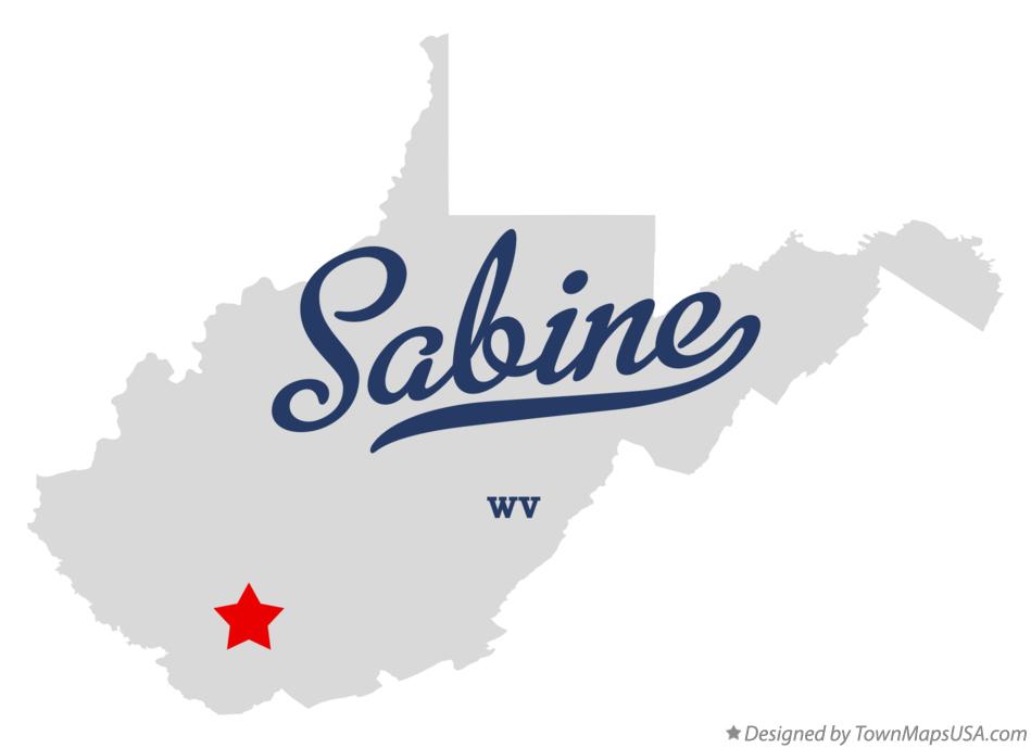 Map of Sabine West Virginia WV