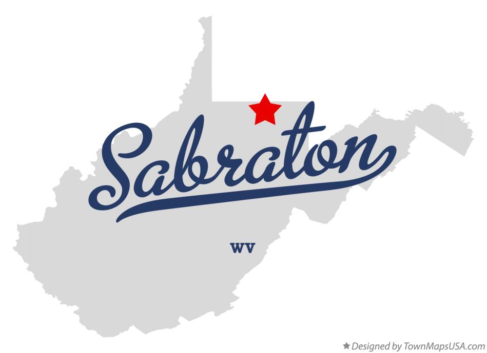 Map of Sabraton West Virginia WV