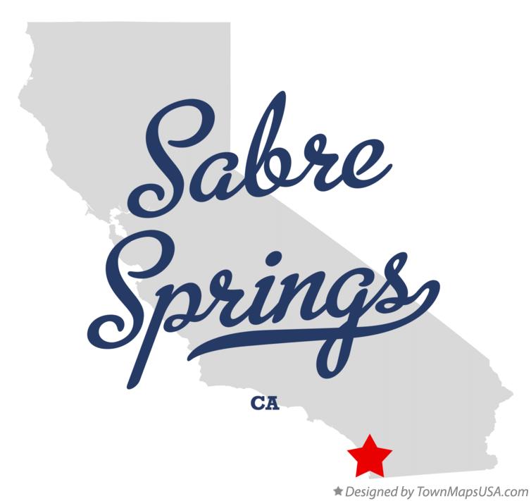 Map of Sabre Springs California CA