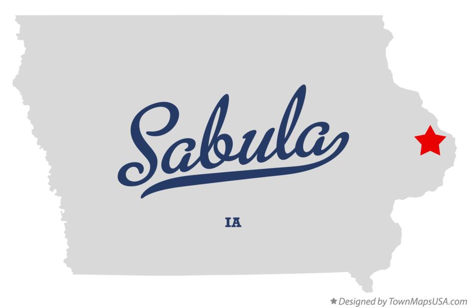 Map of Sabula Iowa IA
