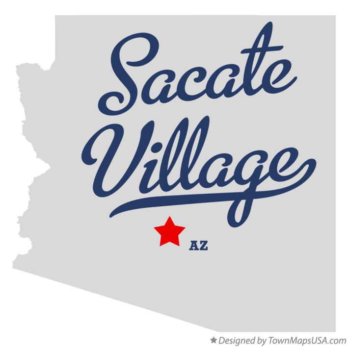 Map of Sacate Village Arizona AZ