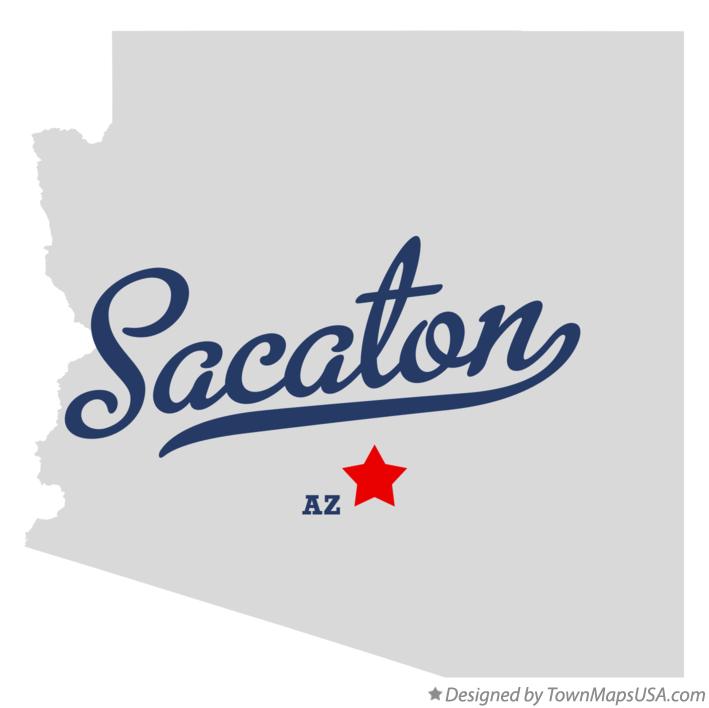 Map of Sacaton Arizona AZ