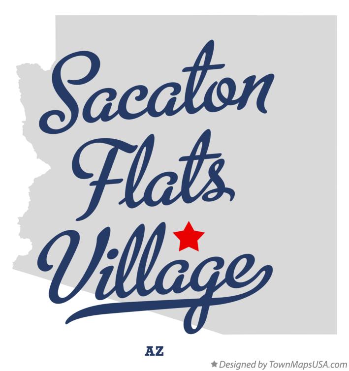 Map of Sacaton Flats Village Arizona AZ