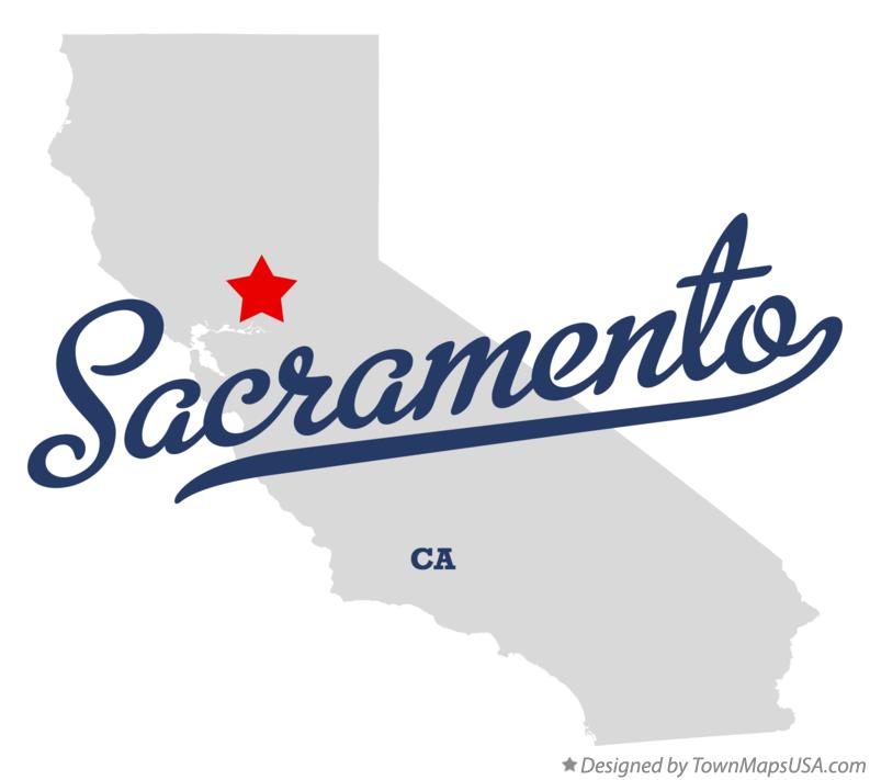 Map Of Sacramento Ca California