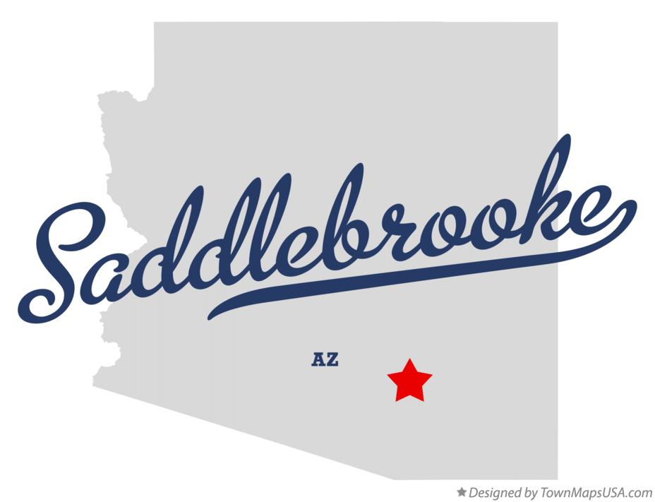 Map of Saddlebrooke Arizona AZ