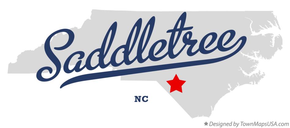 Map of Saddletree North Carolina NC