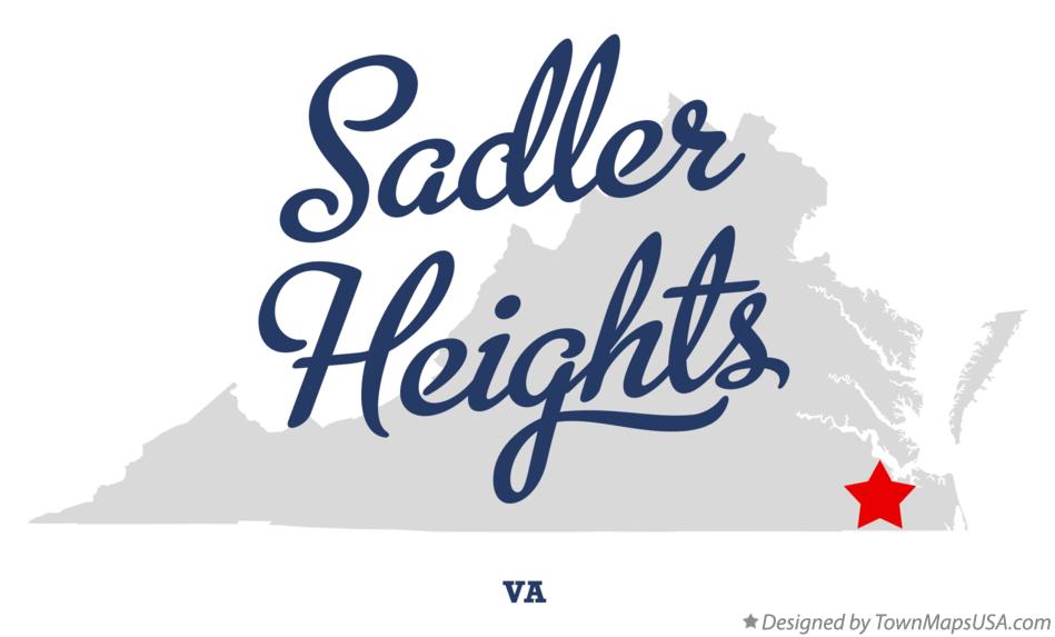 Map of Sadler Heights Virginia VA