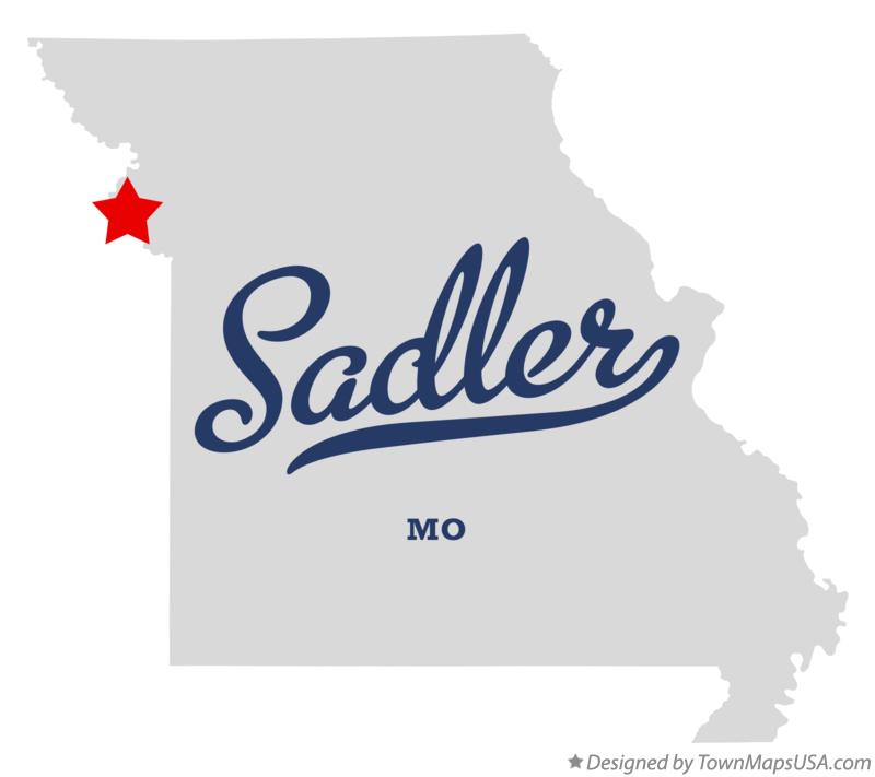 Map of Sadler Missouri MO