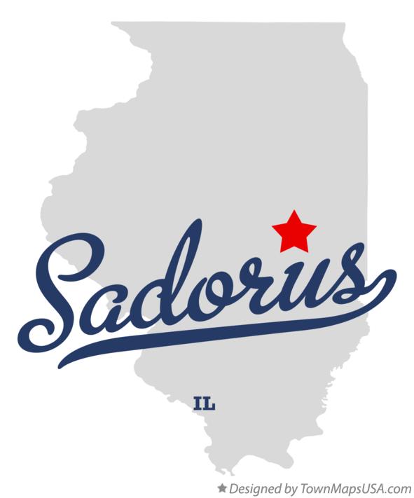 Map of Sadorus Illinois IL