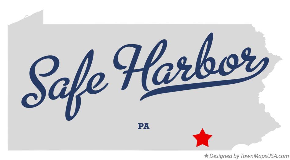 Map of Safe Harbor Pennsylvania PA