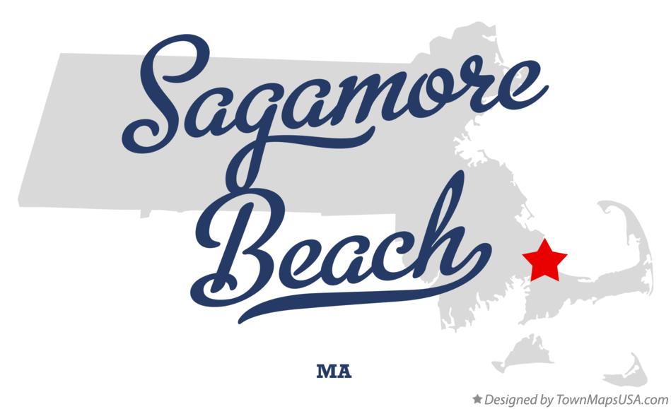 Map of Sagamore Beach Massachusetts MA