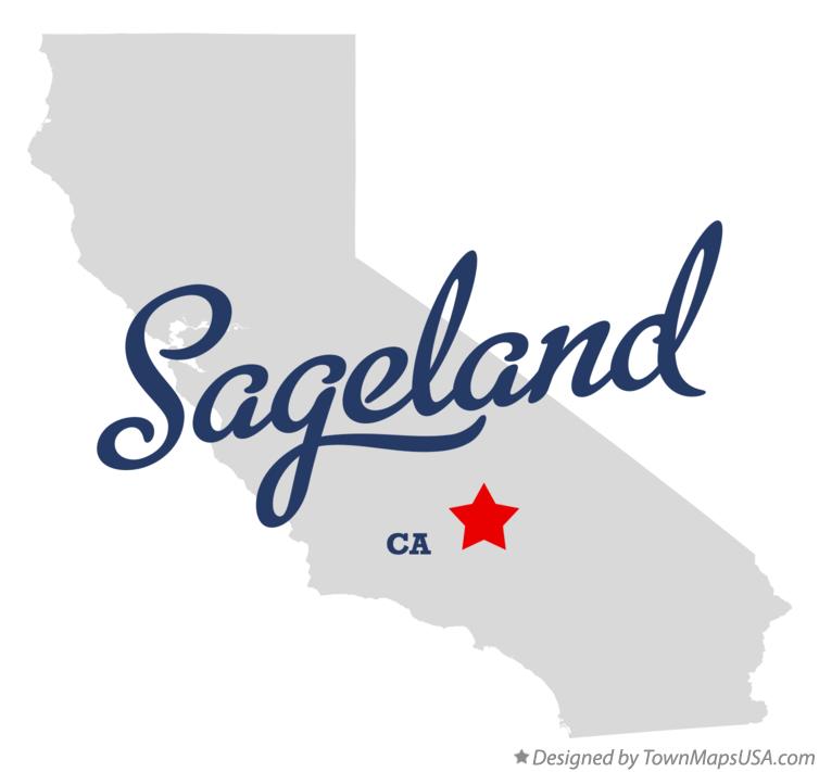 Map of Sageland California CA