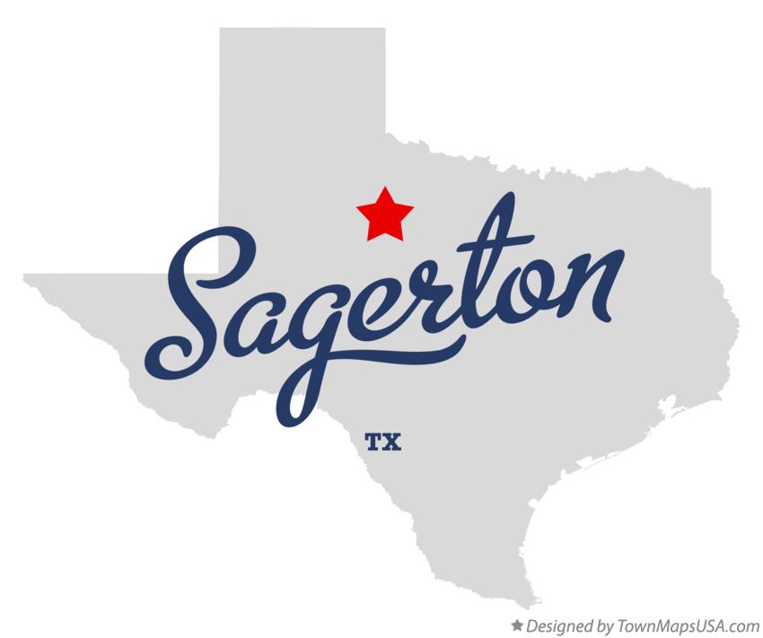 Map of Sagerton Texas TX