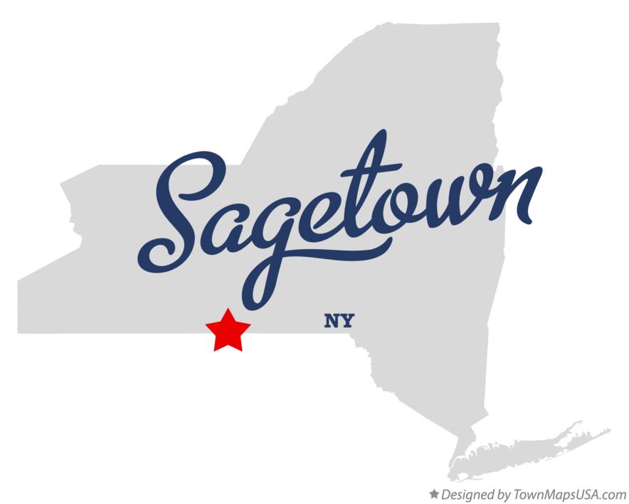 Map of Sagetown New York NY