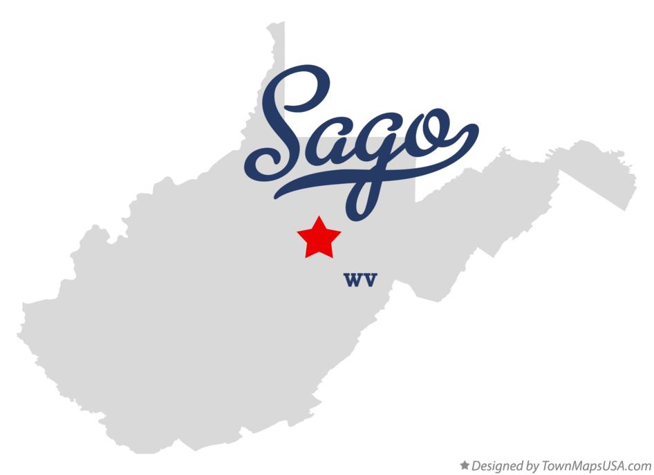 Map of Sago West Virginia WV