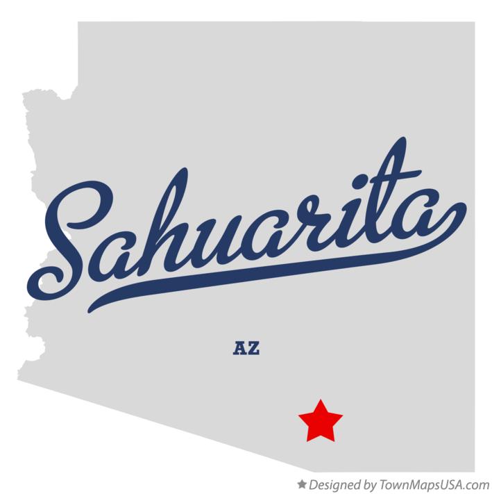 Map of Sahuarita Arizona AZ